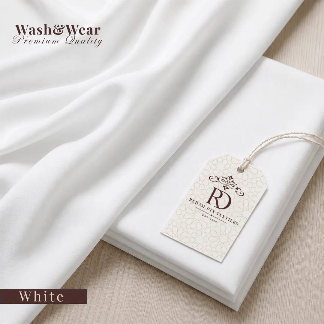 Rehmdin Four Season Wash N Wear Suit (White)