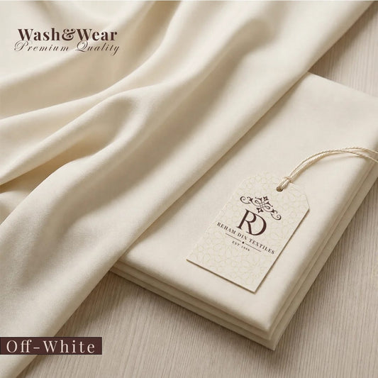 Rehmdin Four Season Wash N Wear Suit (Off White)